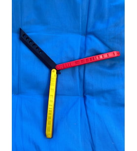 Riva Self Kelebek Antrenman İçin Keskin Olmayan Oyuncak - 3D PLA Plastik Stres Kelebeği Balisong