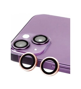 Newface Apple iPhone 13 Mini Raze Metal Kamera Lens - Pembe