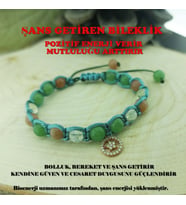 Vaoov 925 Ayar Gümüş Doğal Taşlı Şans Bilekliği (Rose)