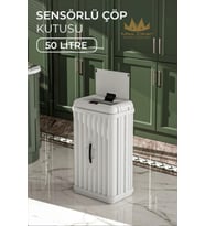 50 Litre Hareket Sensörlü Çok Amaçlı Katlanabilir Çöp Kovası