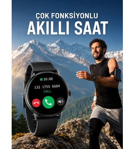 Akıllı Saat Çok Fonksiyonlu Sesli Görüşme Nfc Uyumlu Amoled Ekran