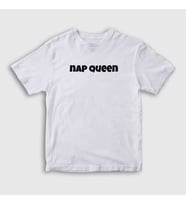 Presmono Unisex Çocuk Beyaz Nap Queen Hediye Uykucu Prenses T-Shirt 503933tt (Beyaz)