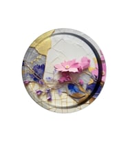 Nishev Premium 35 cm Metal Yuvarlak Tepsi – Özel Tasarım