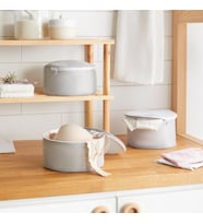 Ocean Home Textile 3'lü Gri Renk İç Çamaşırı Yıkama Filesi Set