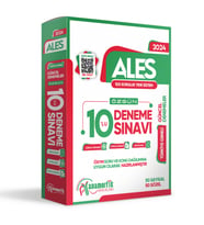 2024 ALES 10lu Paket Deneme Sınavı Özgün Yeni Nesil Türkiye Geneli Kurumsal Çözü (Beyaz)