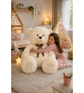 120 cm Pababo Gold Serisi Krem Ayıcık