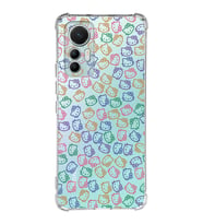 Xiaomi Mi 12 Lite Uyumlu Köşe Korumalı Antişok Kapak Hello Kitty Tasarımlı Şeffaf Silikon Kılıf