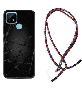 Realme C11 C21 C21Y C25Y C11 2021 Kılıf Boyun Asklı Rasta Silikon Dikenli Tel 1779