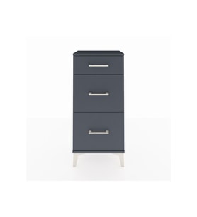 Arges Komodin 3 Çekmeceli 44x30x96 Antrasit-Antrasit