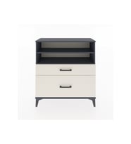 Arges Şifonyer 2 Raflı 2 Çekmeceli 88x30x96 Antrasit-Aytaşı