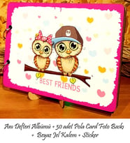 Kişiye Özel Best Friends Anı Defteri + 30 adet Pola Card Fotoğraf+Kalem + Sticker