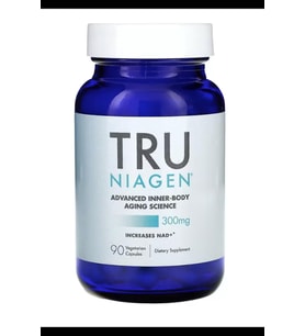 Tru Niagen  Nicotinamide Riboside  NAD+ 300mg  90 Vegetarian Capsul.Usa Menşei.39135 (Renksiz)