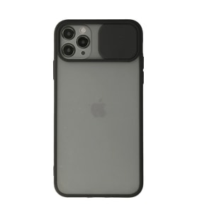 Apple İphone 11 Pro Kılıf Palm Buzlu Kamera Sürgülü Silikon - Siyah
