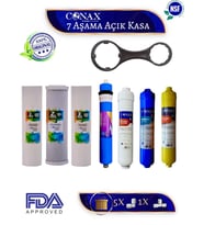 Conax Tüm Açık Kasalar Için Filtre Seti (ORJİNAL YENİ SERİ) 7 Aşamalı, 80 GPD Membran