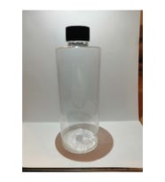 250ml Şeffaf Plastik Şişe+siyah Düz Kapak,boş Şişe,medikal Şişe,50 Adet