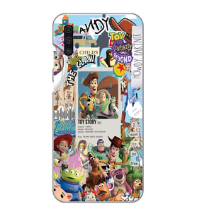 Samsung Galaxy A70 Uyumlu Toy Story Tasarımlı Şeffaf Telefon Kılıfı