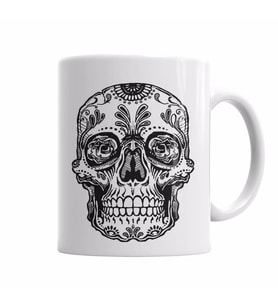 MEXICANA SKULL Kupa Bardak Porselen