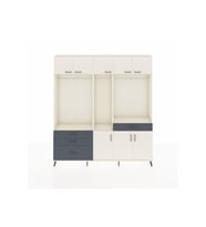 Arges Dolap 8 Raflı 4 Çekmeceli 3 Askılı 220x30x243 Aytaşı-Aytaşı/Antrasit