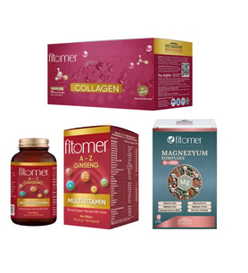Fitomer Kolajen+ Komple Destek Seti ( Kolajen - Multivitamin 60'lı - Magnezyum )