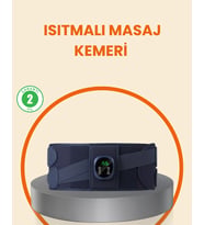 Isıtmalı Masaj Kemeri Dijital Ekranlı Bel Çevresi 100 Cm Altı Uyumlu