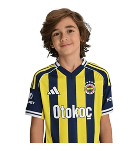 Fenerbahçe Orijinal Lisanslı Fenerbahçe 2025/26 Çubuklu Jr Forma