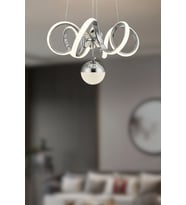Royalis Sarkıt Led Avize - Oturma Odası, Salon, Mutfak Uyumlu Sarkıt Led Avize (Krom)