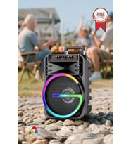 Bluetooth Hoparlör Rgb Işıklı Çift Mikrofonlu 19W Kablosuz Speaker KTS-2170 Siyah