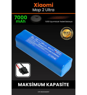 Xiaomi Mi Robot Vacuum Mop 2 Ultra 7000mAh Robot Süpürge Bataryası - Sertifikalı Güvenlik