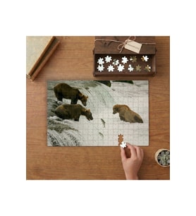 Boz Ayılar Tasarımı 240 parça Ahşap Puzzle Ahşap Kutuda MP10794
