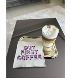 Linda Mia But First Coffee Desenli Kokteyl Peçete