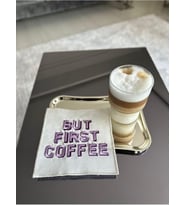 Linda Mia But First Coffee Desenli Kokteyl Peçete