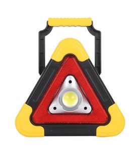 Powermaster HB-6609 Solar Şarjlı 500 Lümen Çok Fonksiyonlu Üçgen Reflektör Işıklı İkaz Lambası