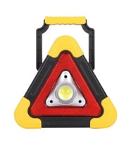 Powermaster HB-6609 Solar Şarjlı 500 Lümen Çok Fonksiyonlu Üçgen Reflektör Işıklı İkaz Lambası