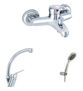 ARÇE Mix Kuğu Evye Ve Banyo Bataryası + Duş Takımı
