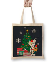 Danger Mouse And Penfold Around The Christmas Tree Bez Çanta Uzun Saplı