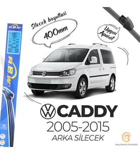 RBW Arka Silecek Volkswagen Caddy 2005-2015 ile uyumlu (Siyah)