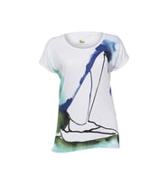 Anemoss Yelken Kadın T-Shirt (Beyaz)