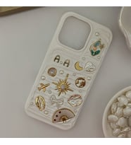Kişiye Özel Harfli El Yapımı Charm Telefon Kılıfı - iPhone modelleri için uyumlu
