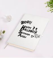 BK Gift Kişiye Özel Happy Halloween Tasarımlı Beyaz Defter-2