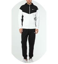 Nike EA-3982 Erkek Diagonel Ottoman Eşofman Takımı (Siyah)