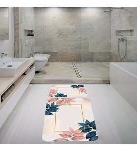 Banyo Halısı Ikili Klozet Takımı Kaymaz Tabanlı Banyo Paspas Takımı (Karışık)