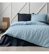 Özdilek Çift Kişilik Ranforce Nevresim Takımı Colormix Aqua Lacivert