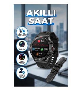 5G Android Akıllı Saat – AMOLED Ekran, Nano SIM Kart ve Döner HD Kamera