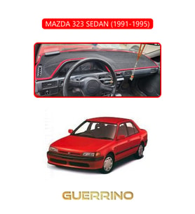 MAZDA 323 SEDAN 1991-1995TORPİDO KORUMA HALISI KIRMIZI KENAR