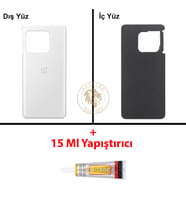 One Plus Yapıştırıcı One Plus 10 Pro Beyaz Yapıştırıcı B-7000 Yapıştırıcı Arka Kapak Arka Cam Batarya Kapağı Lazer Kesim Kapak Pil Kapağı Back Cover