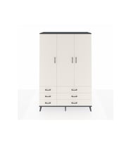 Hyperion Gardrop 5 Raflı 6 Çekmeceli Tek Askılı 132x44x195 Antrasit-Aytaşı