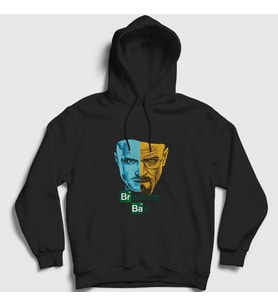 Presmono Unisex Siyah Team Breaking Bad Kapüşonlu Sweatshirt 185703tt