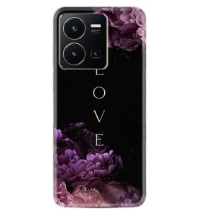 Vivo Y35 Kılıf Silikon Desen Özel Seri Love Flow 1664