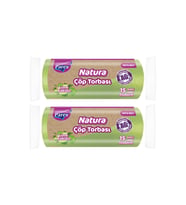 Natura Çöp Torbası Orta Boy 15'li 55 x 60 cm İkili Paket