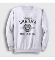 Presmono Unisex Beyaz Property Of Dharma Initiative Lost Sweatshirt 439931tt (Beyaz)